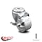 Service Caster 3 Inch Semi Steel Wheel Swivel Bolt Hole Caster with Brake SCC-BH20S314-SSS-TLB - alternate 6